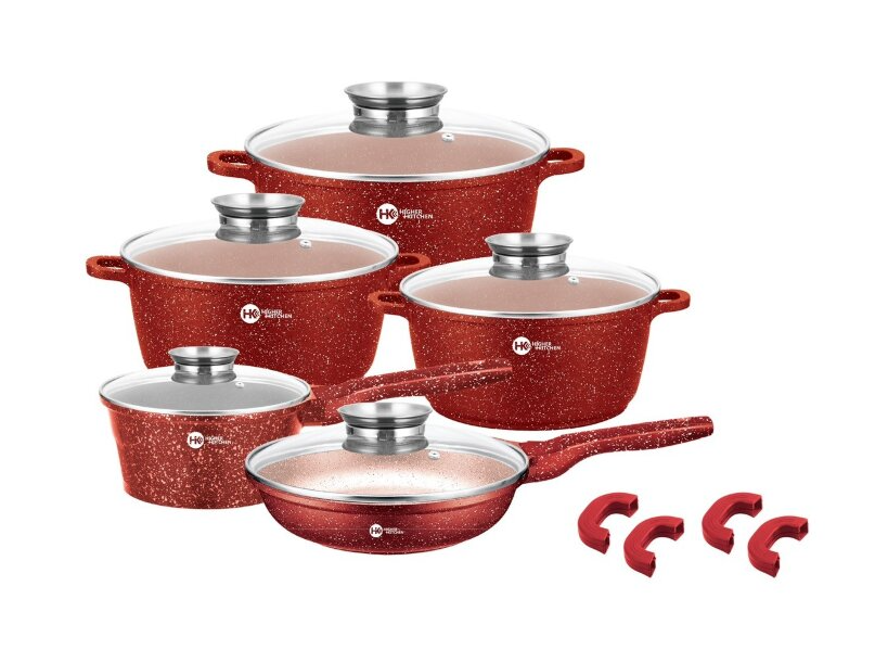 Набор посуды высшего качества с гранитным антипригарным покрытием Higher Kitchen HK-305 из 14 предметов, Разные цвета
Набор посуды высшего качества с гранитным антипригарным покрытием Higher Kitchen HK-305 из 14 предметов, Разные цвета