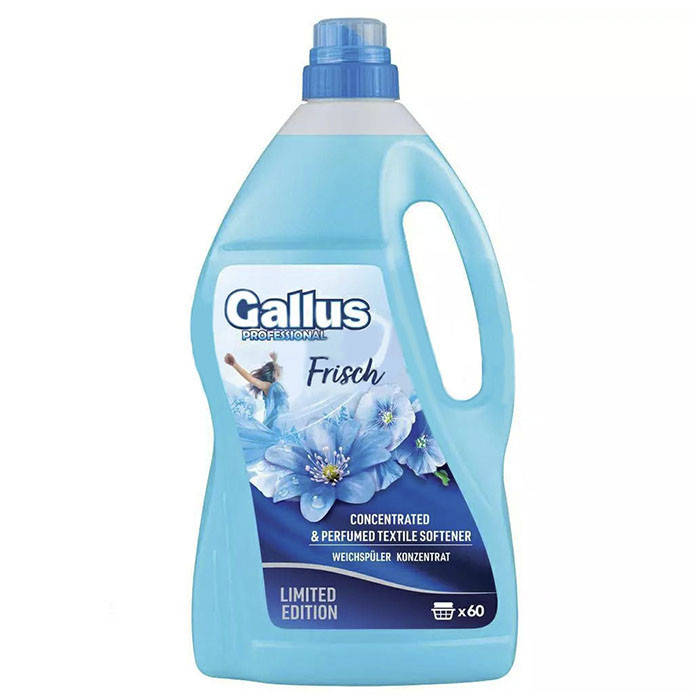 Ополаскиватель для тканей Gallus Professional Weichspuler Frisch Свежесть 2,04 л 60 стирок
Ополаскиватель для тканей Gallus Professional Weichspuler Frisch Свежесть 2,04 л 60 стирок