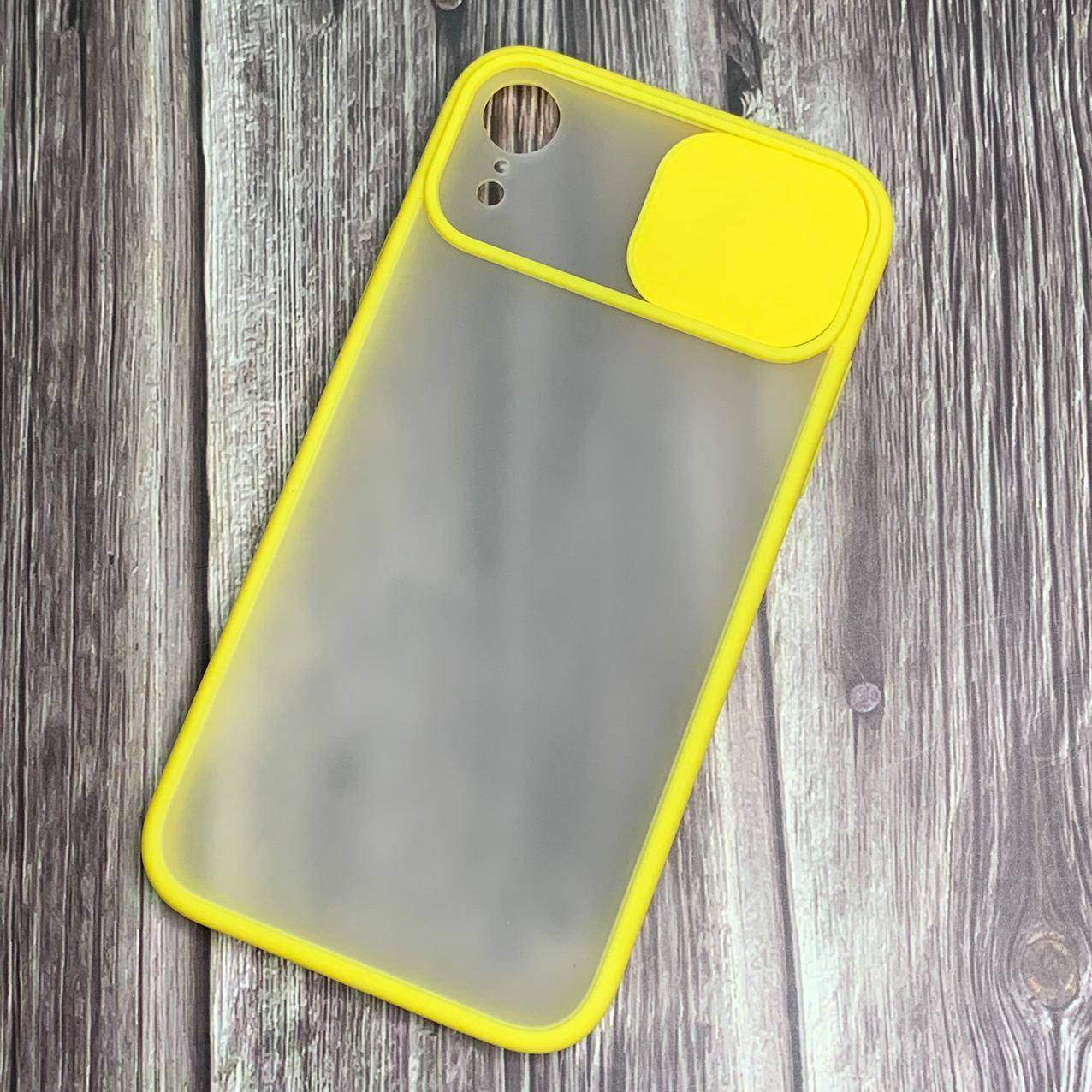 Чехол для Apple iPhone XR со шторкой для камеры защита для камеры накладка чохол на айфон икс р желтый
Чехол для Apple iPhone XR со шторкой для камеры защита для камеры накладка чохол на айфон икс р желтый
