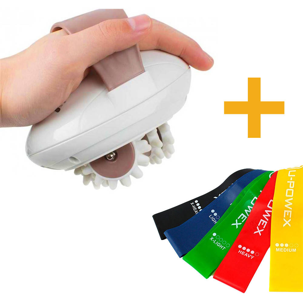 Массажер для тела антицеллюлитный Massager With Wheels + Подарок Фитнес резинки комплект из 5 шт
Массажер для тела антицеллюлитный Massager With Wheels + Подарок Фитнес резинки комплект из 5 шт