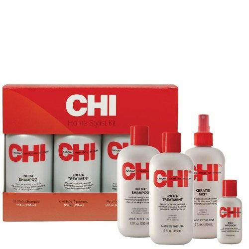 Набор CHI Home Stylist Kit (шампунь 350 мл + кондиционер 350 мл + Keratin Mist 355 мл+ шелк 59 мл)
Набор CHI Home Stylist Kit (шампунь 350 мл + кондиционер 350 мл + Keratin Mist 355 мл+ шелк 59 мл)