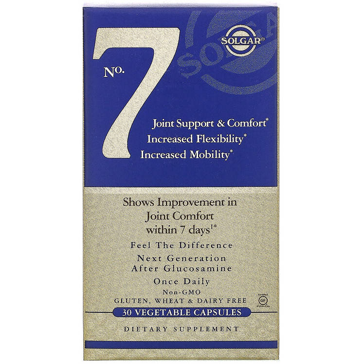 Комплекс комфорт и поддержка суставов SOLGAR "No.7 Joint Support & Comfort" (30 капсул)
Комплекс комфорт и поддержка суставов SOLGAR "No.7 Joint Support & Comfort" (30 капсул)