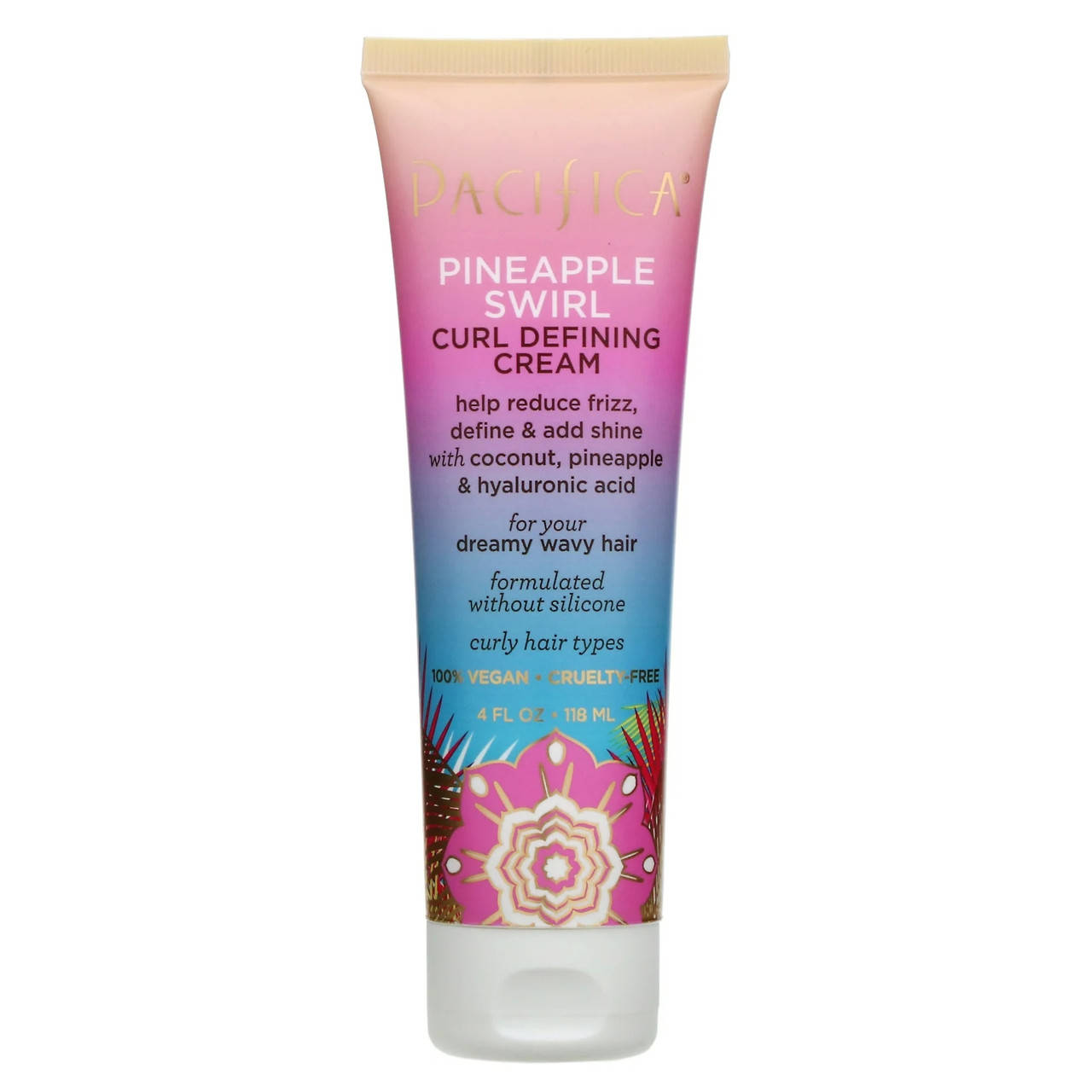 Крем для волос Pacifica, Pineapple Swirl, Curl Defining Cream, 4 fl oz (118 ml) - Оригинал
Крем для волос Pacifica, Pineapple Swirl, Curl Defining Cream, 4 fl oz (118 ml) - Оригинал