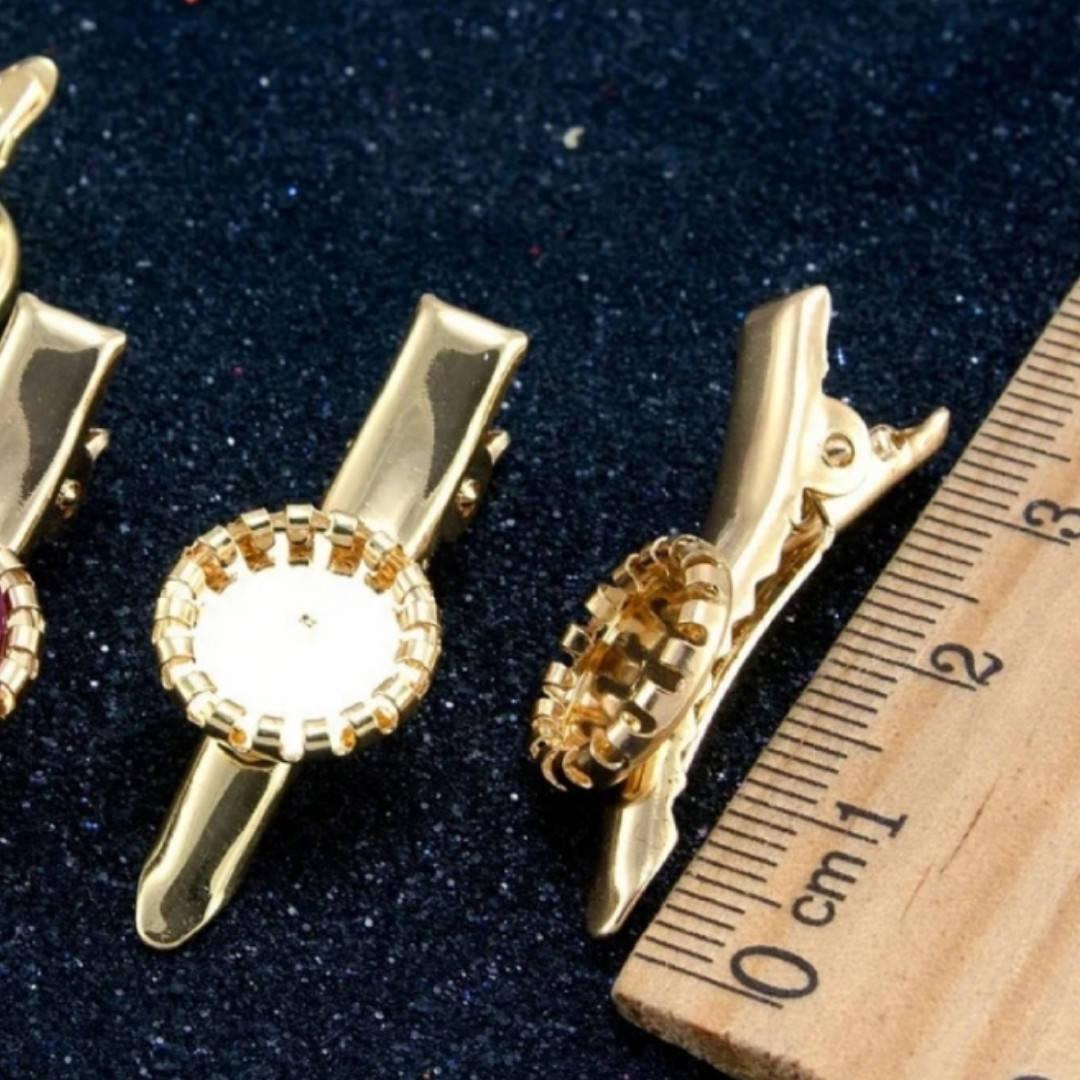 Заколка уточка 33мм (пустая) под кабошон, полубусину Ø10мм Цвет - Золото
Заколка уточка 33мм (пустая) под кабошон, полубусину Ø10мм Цвет - Золото