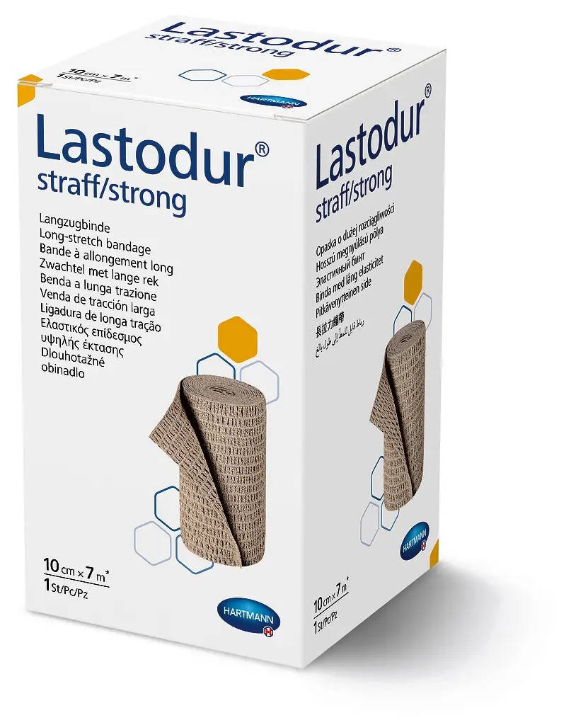 Бинт эластичний высокой растяжимости Lastodur straff/strong 10см х 7м 1шт / Ластодур тугой 
Бинт эластичний высокой растяжимости Lastodur straff/strong 10см х 7м 1шт / Ластодур тугой