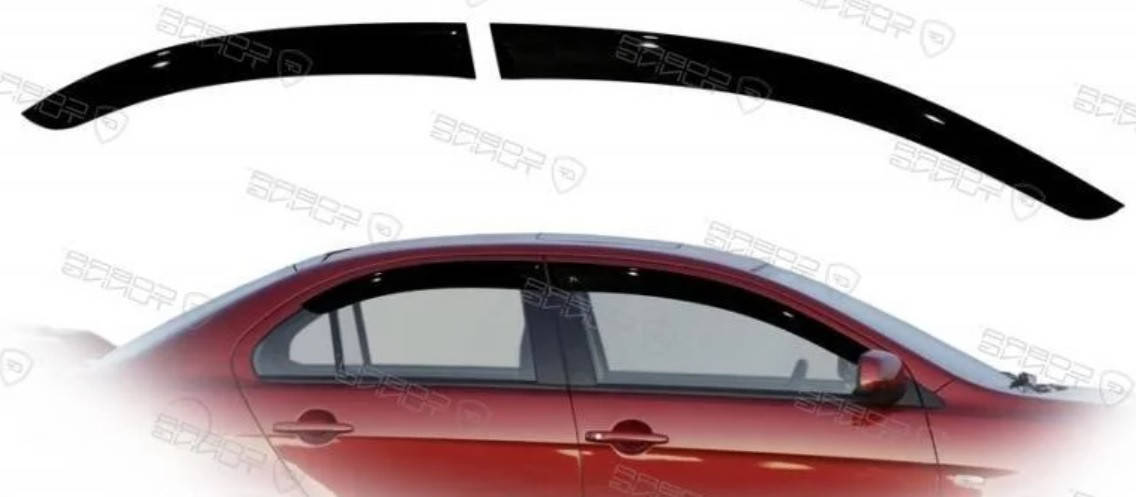Дефлекторы окон (ветровики) Mitsubishi Lancer 10 X 2007-2017 +Sportback, ANV - Cobra Tuning, M40707
Дефлекторы окон (ветровики) Mitsubishi Lancer 10 X 2007-2017 +Sportback, ANV - Cobra Tuning, M40707