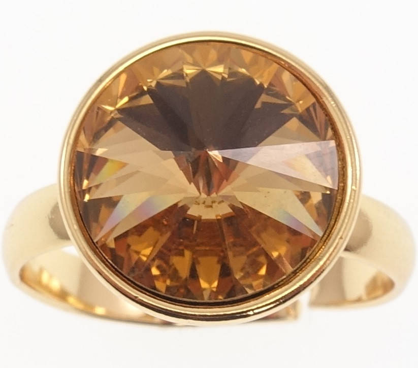Кольцо Xuping Позолота 18K с кр-ми Swarovski "Кристалл Topaz в огранке Риволи ø 12мм" р.17-18
Кольцо Xuping Позолота 18K с кр-ми Swarovski "Кристалл Topaz в огранке Риволи ø 12мм" р.17-18