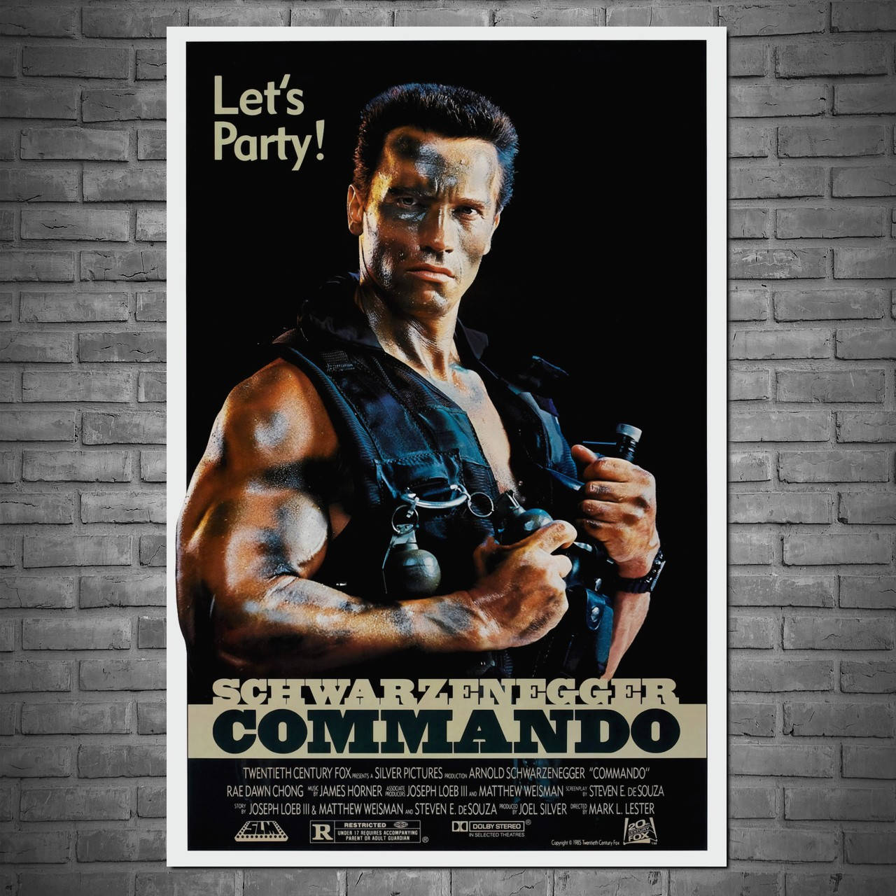 Плакат "Коммандо, Арнольд Шварценеггер, Commando (1985)" (артикул 3294) 90, Глянцевая, 60
Плакат "Коммандо, Арнольд Шварценеггер, Commando (1985)" (артикул 3294) 90, Глянцевая, 60