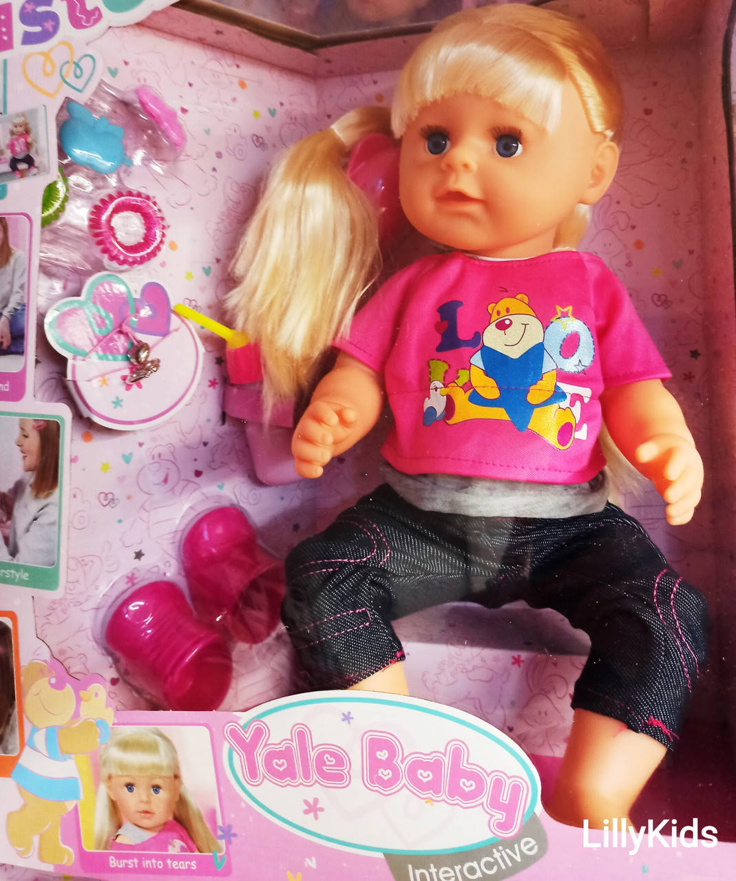 Кукла пупс шарнирная Yale baby Любимая сестра с аксессуарами BLS002В, Warm Baby, Беби Берн
Кукла пупс шарнирная Yale baby Любимая сестра с аксессуарами BLS002В, Warm Baby, Беби Берн