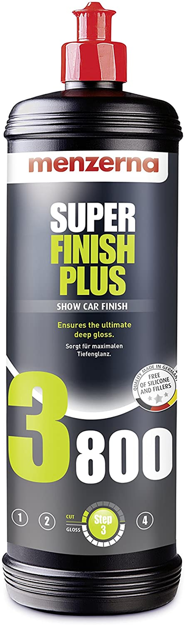 Паста полировальная антиголограммная Menzerna Super Finish Plus 3800 1л 182910 
Паста полировальная антиголограммная Menzerna Super Finish Plus 3800 1л 182910