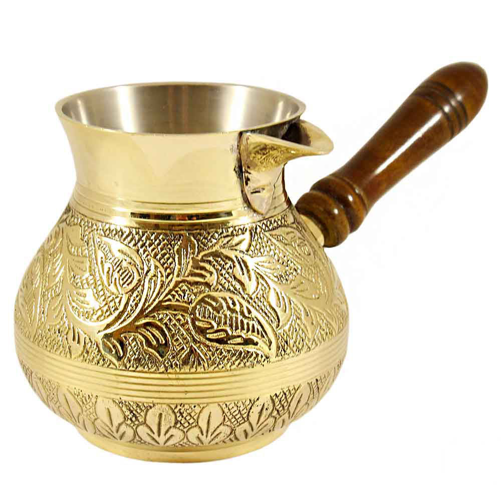 Кофейная турка (объём 550 мл) из латуни - турка для заваривания вкуснейшего кофе из латуни
Кофейная турка (объём 550 мл) из латуни - турка для заваривания вкуснейшего кофе из латуни