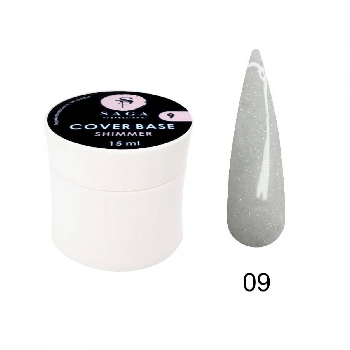 База для гель-лака камуфлирующая с шиммером Saga Professional Cover Base Shimmer №9, 15мл
База для гель-лака камуфлирующая с шиммером Saga Professional Cover Base Shimmer №9, 15мл