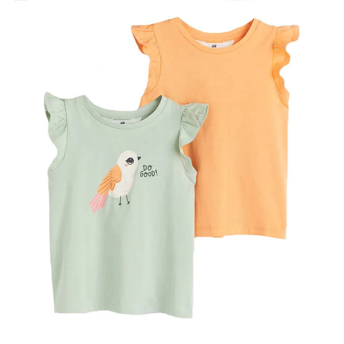Набор детских маек футболок Птичка H&M для девочки 4-6 лет - р.110/116 /10178/, Разные цвета
Набор детских маек футболок Птичка H&M для девочки 4-6 лет - р.110/116 /10178/, Разные цвета
