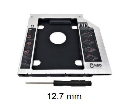 DVD-карман для HDD 2.5 дюйма, SATA - SATA, 12,7 мм, TRY Caddy Optibay алюминий новый
DVD-карман для HDD 2.5 дюйма, SATA - SATA, 12,7 мм, TRY Caddy Optibay алюминий новый
