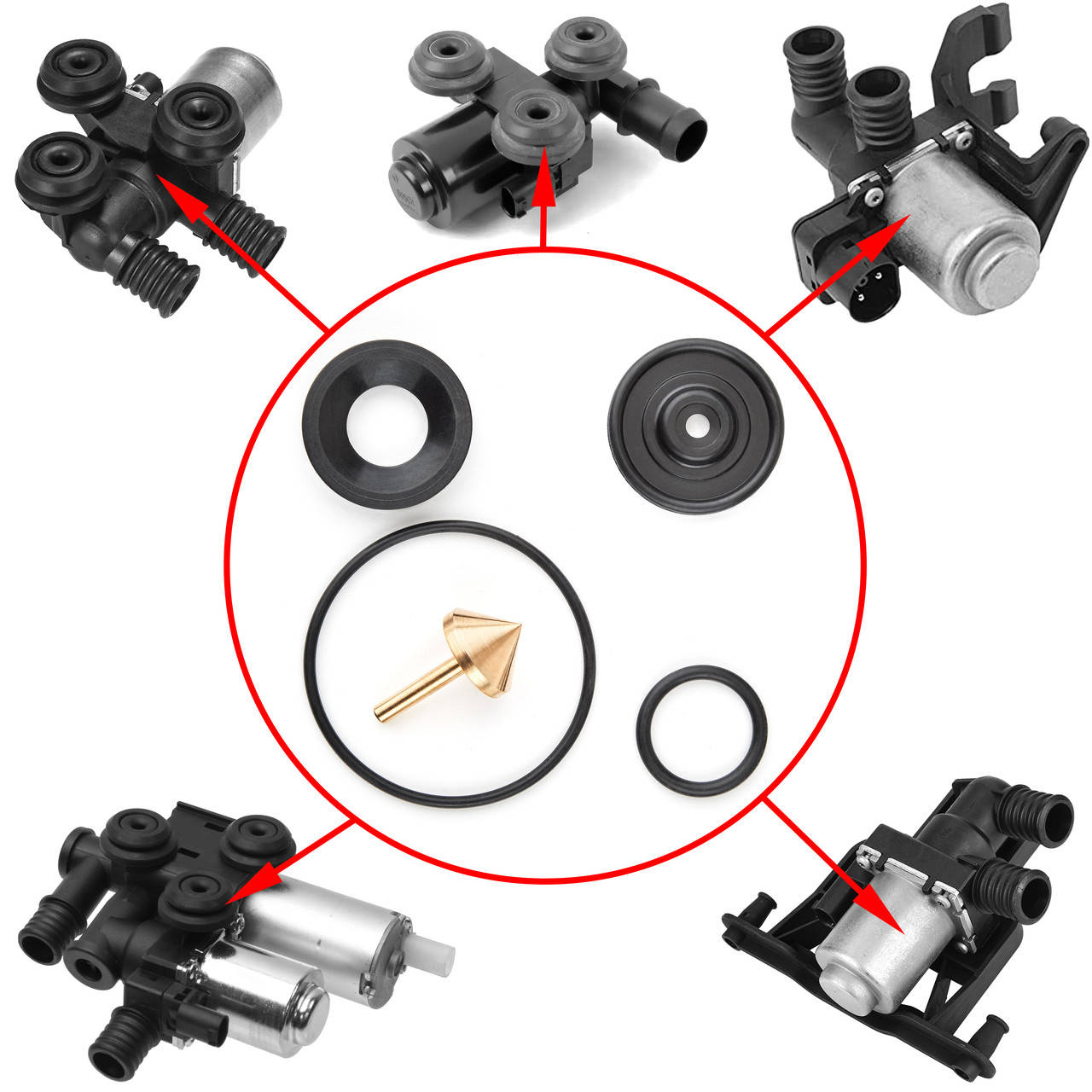 Ремкомплект клапанов печки BMW E36, E46, E60, E61, E63, E53, E39, E52, E83, Z3, E90, E70, E71
Ремкомплект клапанов печки BMW E36, E46, E60, E61, E63, E53, E39, E52, E83, Z3, E90, E70, E71