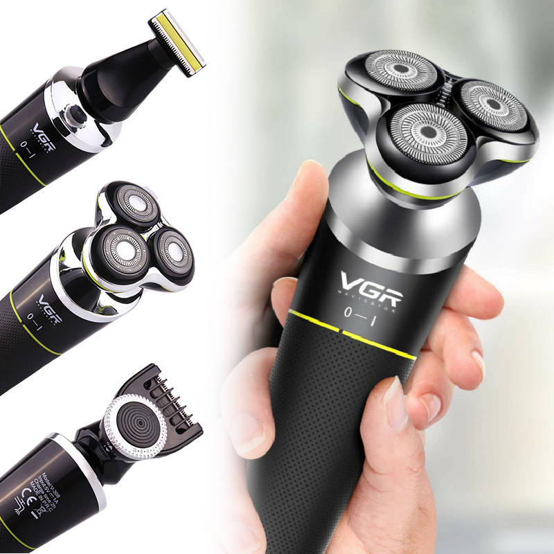 Аккумуляторная влагостойкая электробритва триммер VGR V-308 мужская для влажного бритья лица и стрижки бороды
Аккумуляторная влагостойкая электробритва триммер VGR V-308 мужская для влажного бритья лица и стрижки бороды