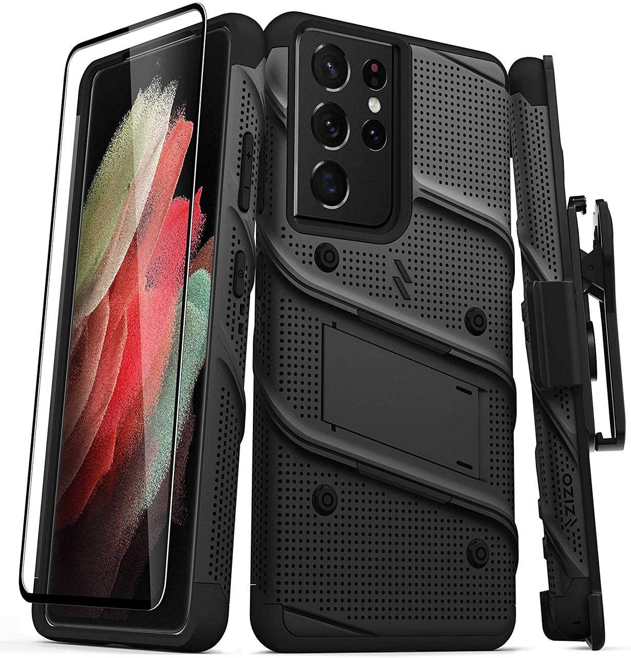 Противоударный чехол Zizo Bolt Series Black с клипсой для Samsung Galaxy S21 Ultra SM-G998, Черный
Противоударный чехол Zizo Bolt Series Black с клипсой для Samsung Galaxy S21 Ultra SM-G998, Черный