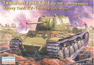Сборная модель тяжелый танк КВ-1 обр.1941 ранняя версия 1/35 EE35084 
Сборная модель тяжелый танк КВ-1 обр.1941 ранняя версия 1/35 EE35084