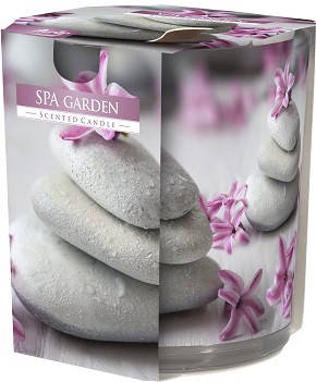 Свеча ароматизированная в стекле Bispol Спа сад 7,8 см (sn72s-22), Серый 
Свеча ароматизированная в стекле Bispol Спа сад 7,8 см (sn72s-22), Серый