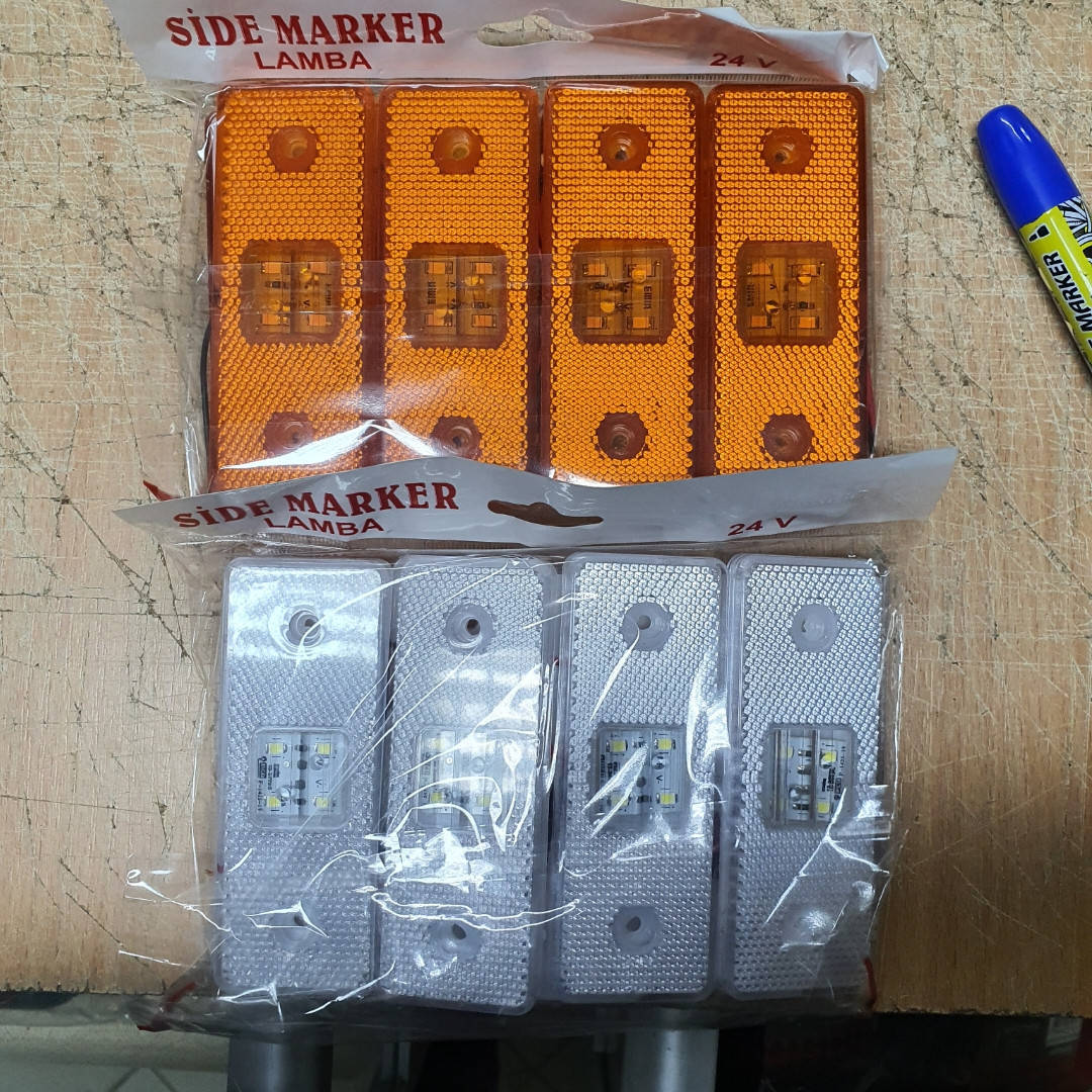 Габаритные огни для грузовиков белые 12-24V LED прямые, Фонарь габаритный прицепа, канатка
Габаритные огни для грузовиков белые 12-24V LED прямые, Фонарь габаритный прицепа, канатка
