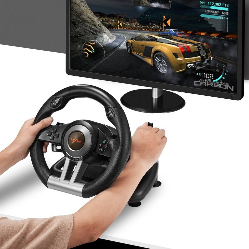 Игровой руль для ПК\PS4\PS3\XBOX ONE PXN V3II, руль для компьютера с педалями и коробкой передач BNN
Игровой руль для ПК\PS4\PS3\XBOX ONE PXN V3II, руль для компьютера с педалями и коробкой передач BNN