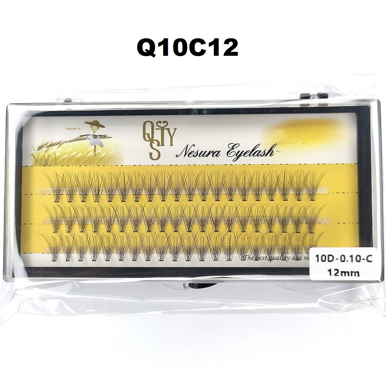 Ресницы QSTY Nesura Eyelash 10D, 12 мм, изгиб C, 0,10, 60 пучков Несура ресницы накладные, Черный
Ресницы QSTY Nesura Eyelash 10D, 12 мм, изгиб C, 0,10, 60 пучков Несура ресницы накладные, Черный