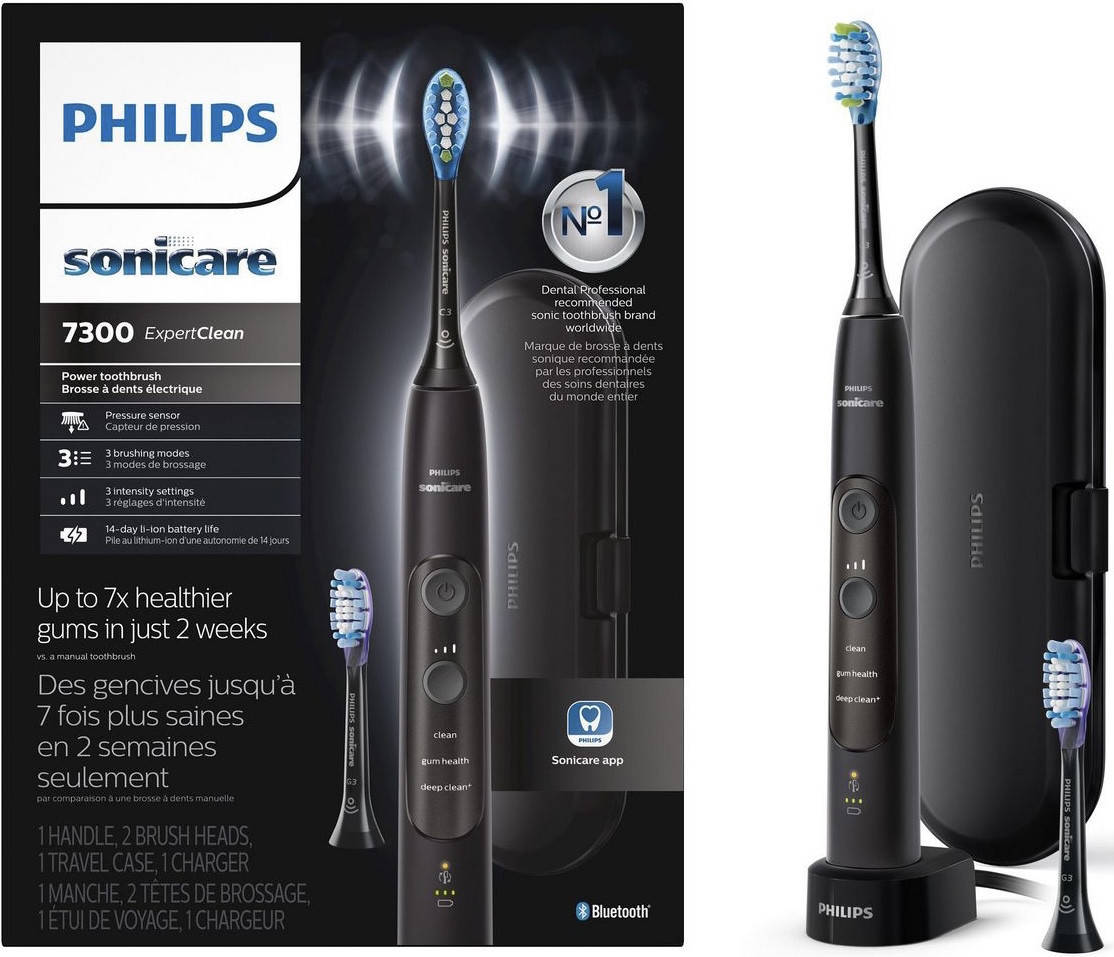 Электрическая звуковая зубная щетка PHILIPS Sonicare ExpertClean 7300 HX9610/17 Black
Электрическая звуковая зубная щетка PHILIPS Sonicare ExpertClean 7300 HX9610/17 Black