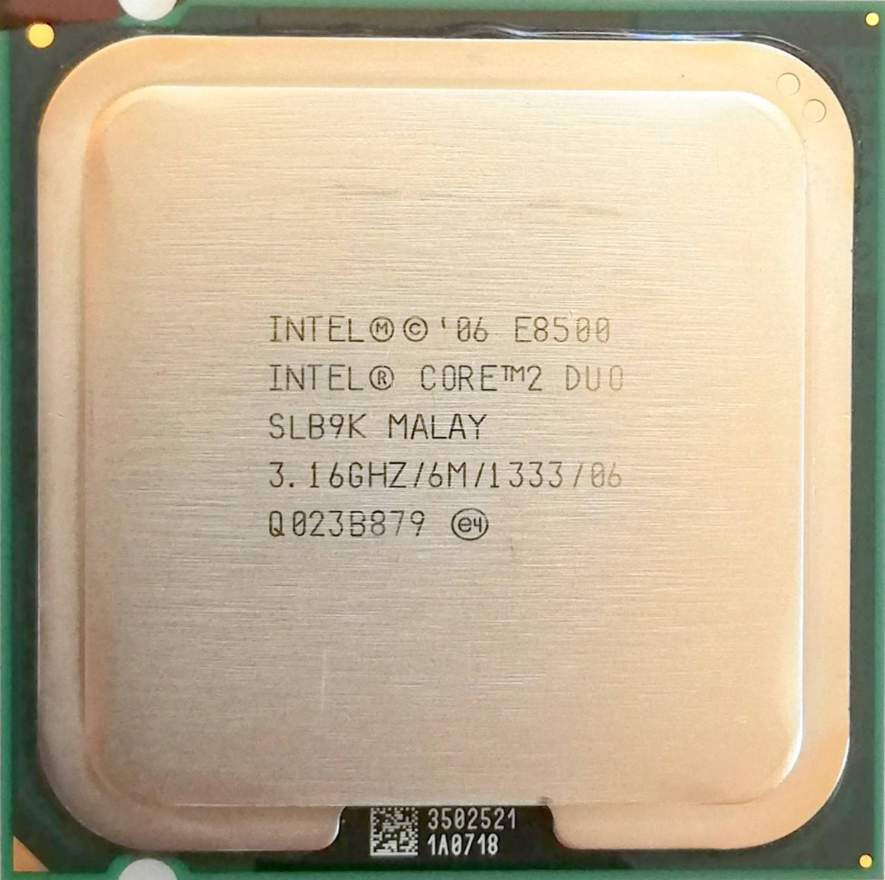 Процессор Intel Core 2 Duo E8500 E0 SLB9K 3.16 GHz 6 MB Cache 1333 MHz FSB Socket 775 Б/У
Процессор Intel Core 2 Duo E8500 E0 SLB9K 3.16 GHz 6 MB Cache 1333 MHz FSB Socket 775 Б/У