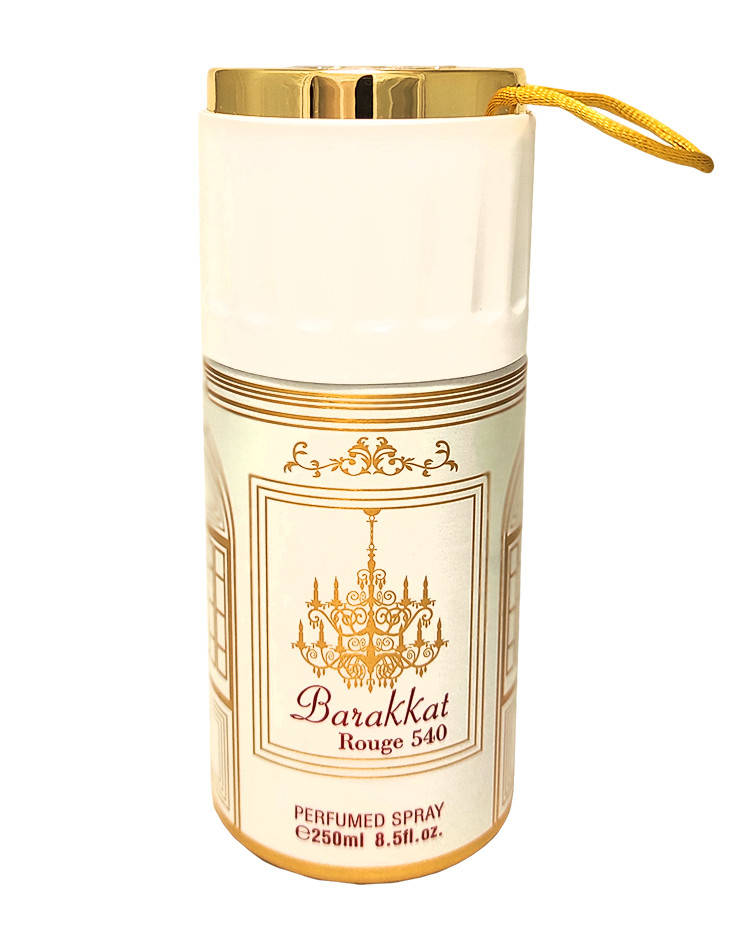 Парфюмированный дезодорант женский Barakkat Rouge 540 250ml
Парфюмированный дезодорант женский Barakkat Rouge 540 250ml