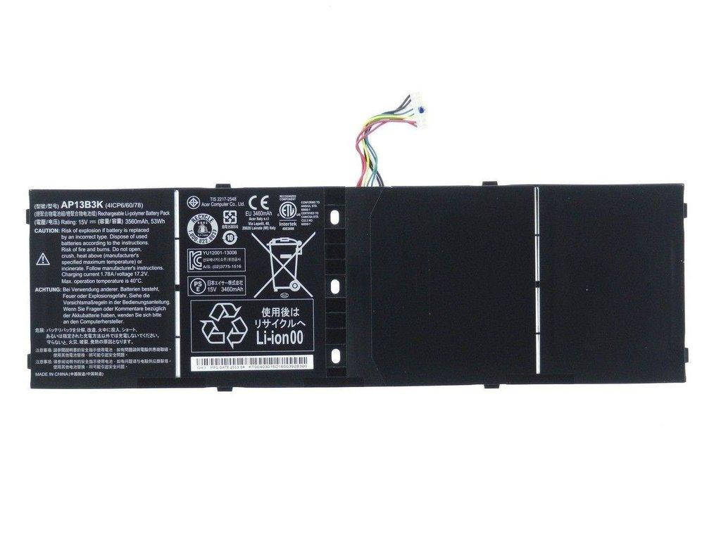 Аккумулятор Acer AP13B3K 15V 53Wh 3560mAh Aspire V5-572P V5-573 V5-573G V5-573P V5-473 R7-571 V7-481 AP13B8K
Аккумулятор Acer AP13B3K 15V 53Wh 3560mAh Aspire V5-572P V5-573 V5-573G V5-573P V5-473 R7-571 V7-481 AP13B8K