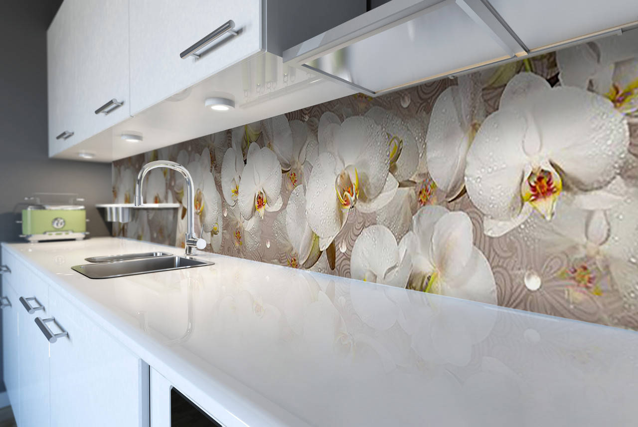 Кухонный фартук самоклеющийся Орхидеи и капли росы 02 скинали для кухни наклейка ПВХ бежевый 600*2500 мм
Кухонный фартук самоклеющийся Орхидеи и капли росы 02 скинали для кухни наклейка ПВХ бежевый 600*2500 мм