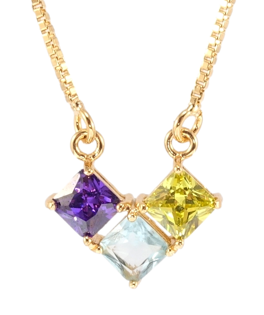 Подвеска на цепочке Xuping Позолота 18K "Три разноцветных фианита" длина 42-46см х 1мм
Подвеска на цепочке Xuping Позолота 18K "Три разноцветных фианита" длина 42-46см х 1мм