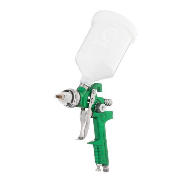 Краскопульт пневматический HVLP, форсунка 2.5мм, верхний пластиковый бачок 600мл, 3бар INTERTOOL PT-0125 
Краскопульт пневматический HVLP, форсунка 2.5мм, верхний пластиковый бачок 600мл, 3бар INTERTOOL PT-0125