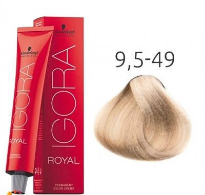 Краска для волос Schwarzkopf Professional Igora Royal 60 мл 9,5-49 Светлый блондин бежевый фиолетовый
Краска для волос Schwarzkopf Professional Igora Royal 60 мл 9,5-49 Светлый блондин бежевый фиолетовый