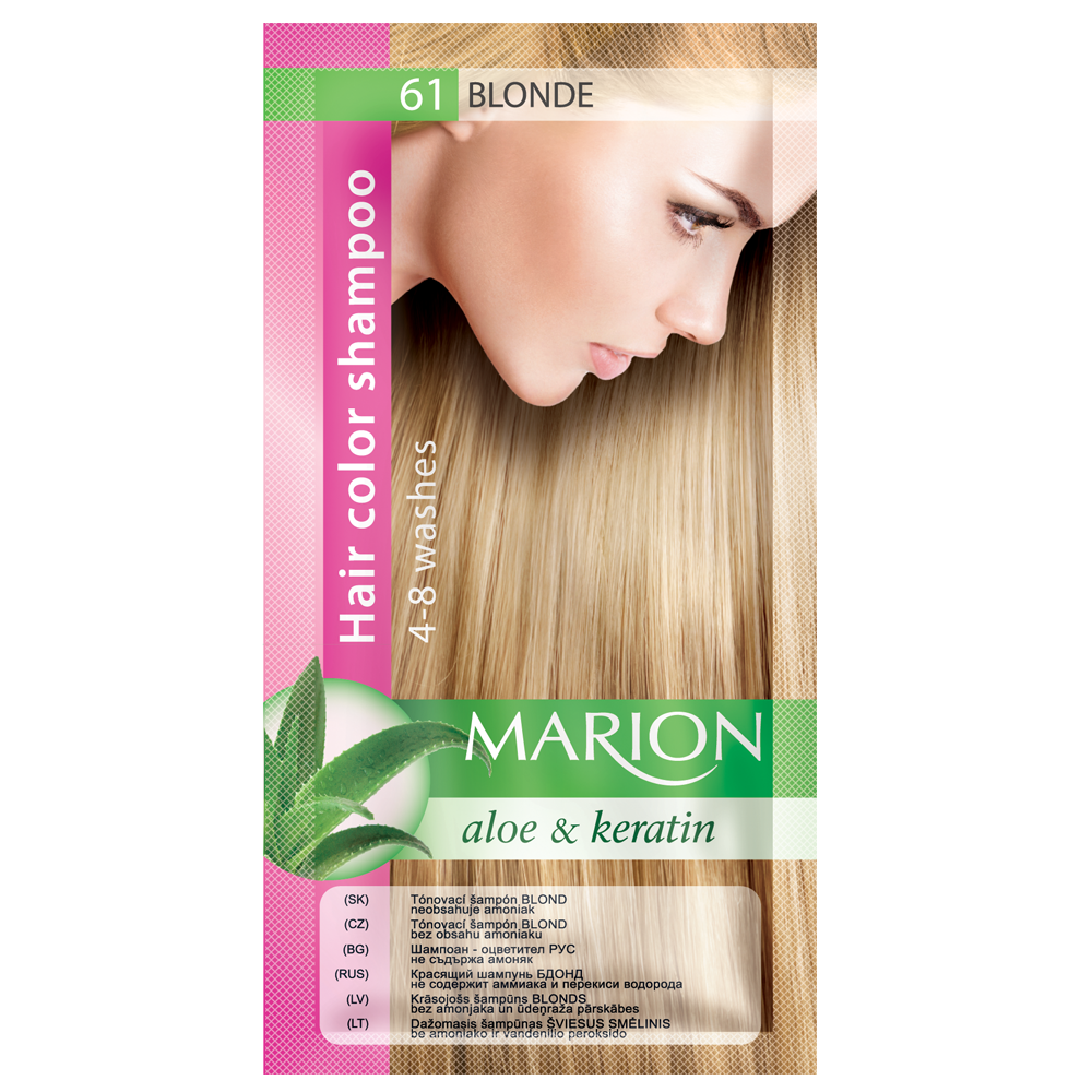 Оттеночный шампунь Marion Сolor № 61 Блонд 40 мл (4118006)
Оттеночный шампунь Marion Сolor № 61 Блонд 40 мл (4118006)