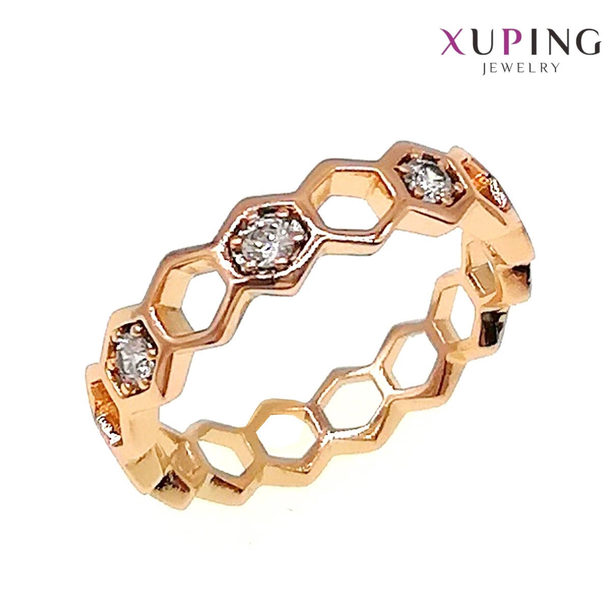 Кольцо Xuping, белые фианиты (куб. цирконий), ширина 4 мм, вес 3 г, позолота 18K, ХР01118 (18)
Кольцо Xuping, белые фианиты (куб. цирконий), ширина 4 мм, вес 3 г, позолота 18K, ХР01118 (18)
