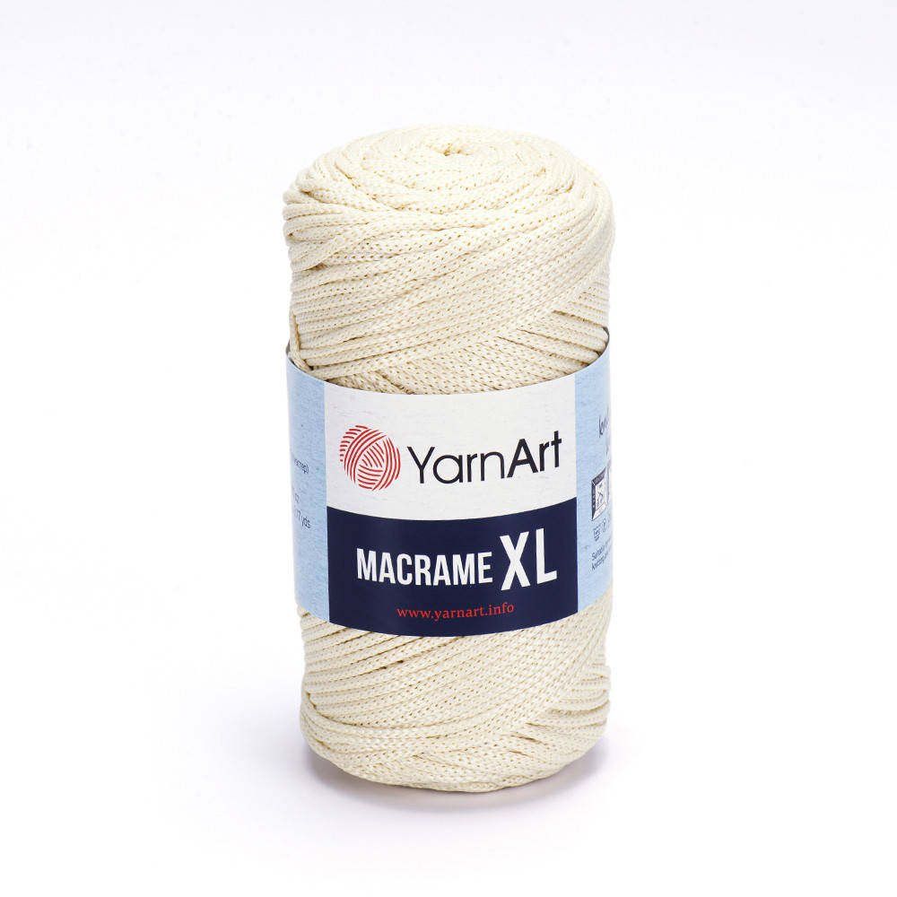 Yarnart Macrame XL (Ярн Арт Макраме XL) № 137 молочный (Пряжа для вязания, нитки для макраме)
Yarnart Macrame XL (Ярн Арт Макраме XL) № 137 молочный (Пряжа для вязания, нитки для макраме)