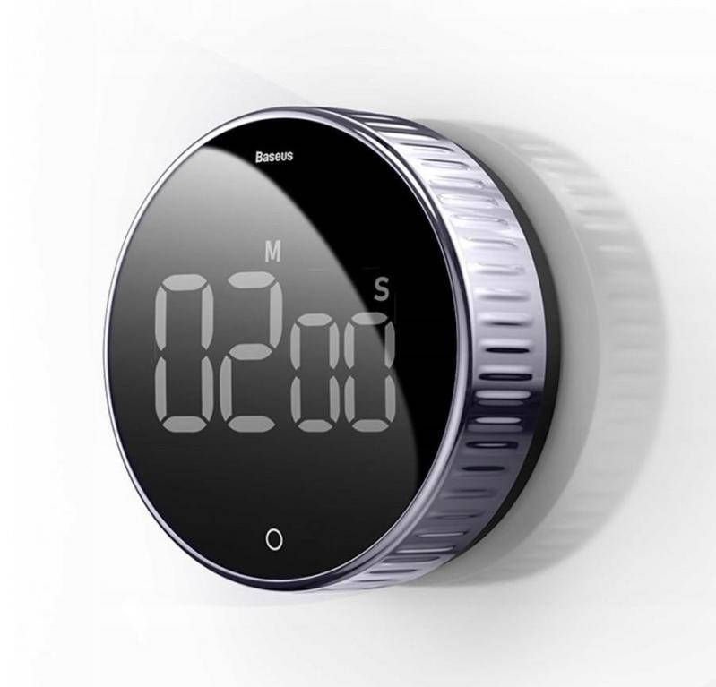 Таймер кухонний магнітний Baseus Heyo з цифровим LED дисплеєм Чорний (ACDJS-01) 
Таймер кухонний магнітний Baseus Heyo з цифровим LED дисплеєм Чорний (ACDJS-01)