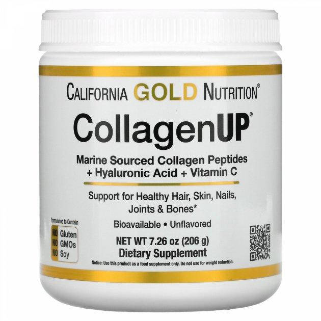 Морской коллаген с гиалуроновой кислотой и витамином С California Gold Nutrition CollagenUP
Морской коллаген с гиалуроновой кислотой и витамином С California Gold Nutrition CollagenUP