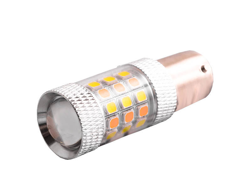 Светодиодная автолампа T25 P21/5W (1157) 12В SMD2835-42led белый/желтый 
Светодиодная автолампа T25 P21/5W (1157) 12В SMD2835-42led белый/желтый