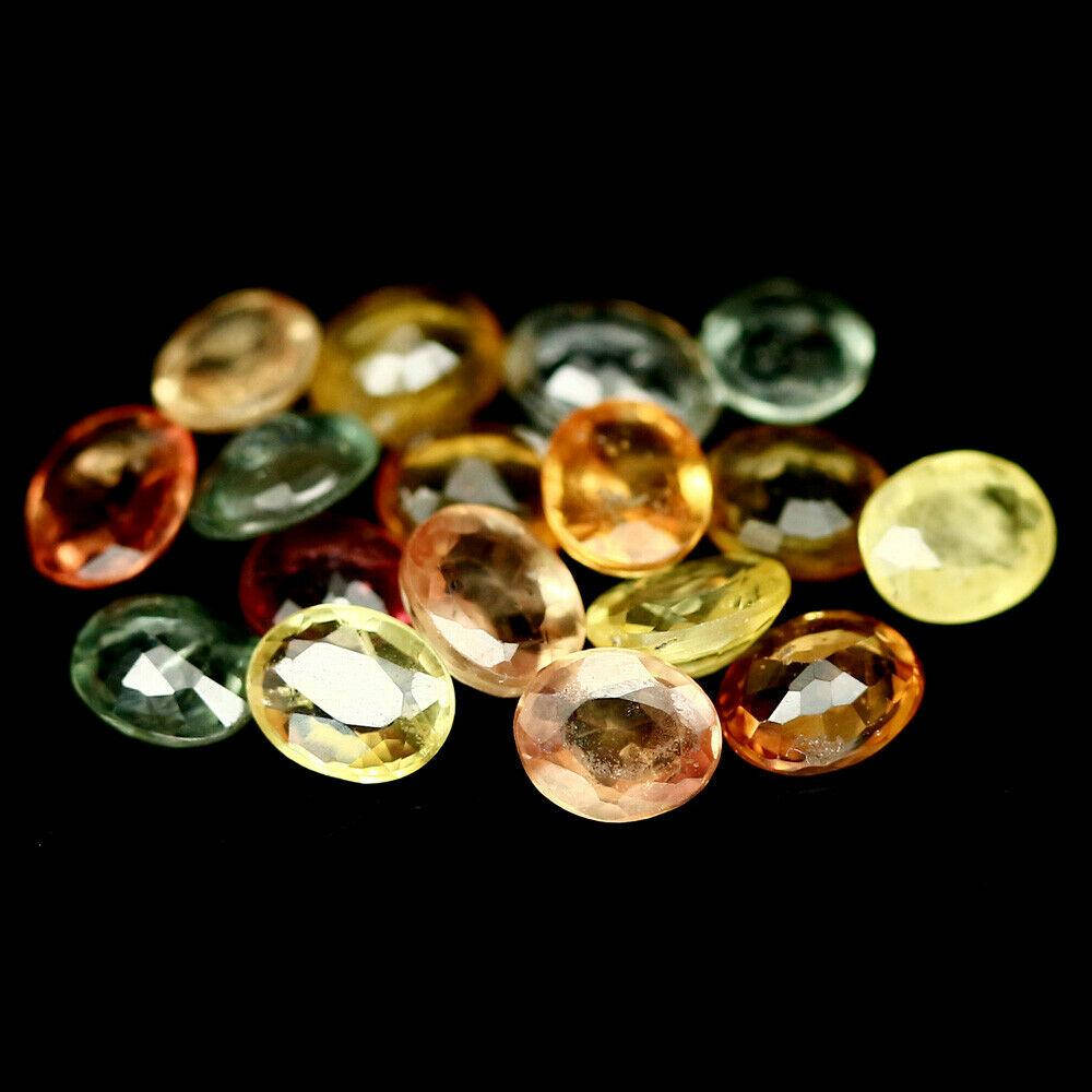 Натуральный мультицветной Сапфир овал 5.5x4.5мм 0.43ct