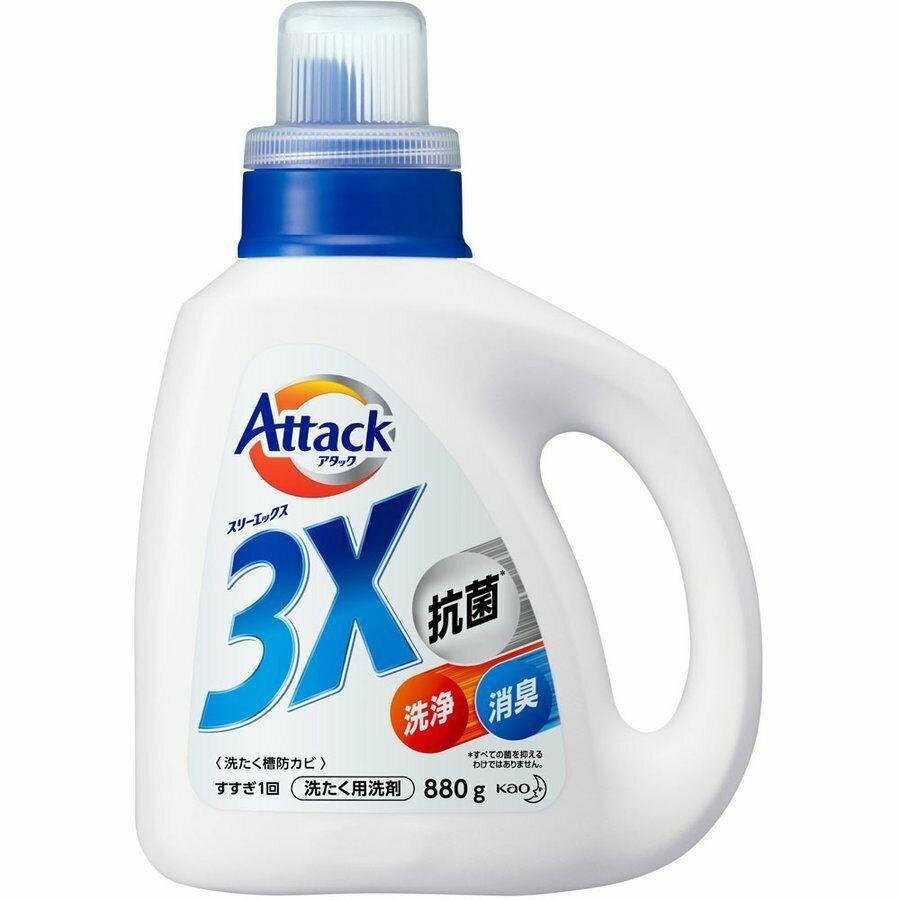 KAO Attack 3X Концентрированный антибактериальный гель для стирки, сушка в помещении 880 гр
KAO Attack 3X Концентрированный антибактериальный гель для стирки, сушка в помещении 880 гр