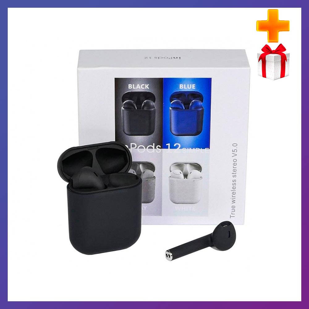 Беспроводные наушники inPods i12 черные 5.0 Bluetooth сенсорные + Чехол в Подарок !, Черный
Беспроводные наушники inPods i12 черные 5.0 Bluetooth сенсорные + Чехол в Подарок !, Черный