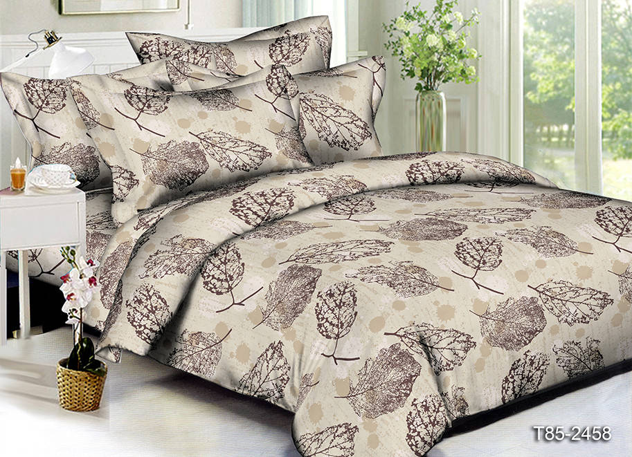 Двуспальный комплект постельного белья серый из полиэстера «Осенний лист», Светло-серый
Двуспальный комплект постельного белья серый из полиэстера «Осенний лист», Светло-серый