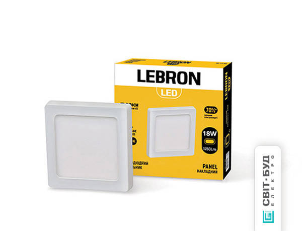 Светодиодный светильник Lebron L-PSS-1841, 18W, накладной, 220x220x36mm, 4100K, 1260Lm, угол 120 °
Светодиодный светильник Lebron L-PSS-1841, 18W, накладной, 220x220x36mm, 4100K, 1260Lm, угол 120 °