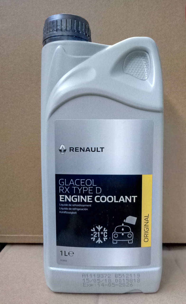 Антифриз готовый -21С Dacia Logan (зеленый) 1л Renault Glaceol RX Type D (оригинал), Зелёный
Антифриз готовый -21С Dacia Logan (зеленый) 1л Renault Glaceol RX Type D (оригинал), Зелёный