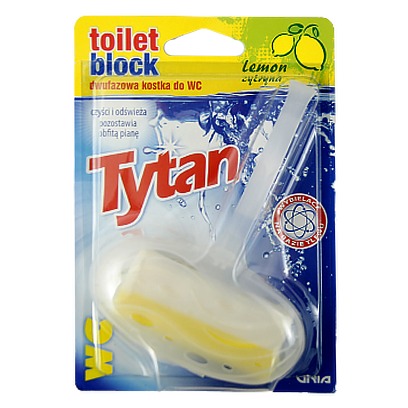 Підвіска для унітазу двофазна Титан лимон Tytan toilet block lemon 40g 24шт/ящ (Код : 00-00011012)
Підвіска для унітазу двофазна Титан лимон Tytan toilet block lemon 40g 24шт/ящ (Код : 00-00011012)