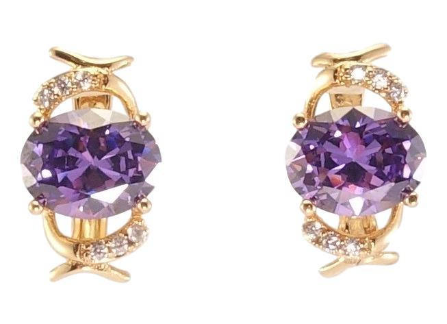 Серьги Xuping Позолота 18K английский замок "Декоративный орнамент с сиреневыми кристаллами"
Серьги Xuping Позолота 18K английский замок "Декоративный орнамент с сиреневыми кристаллами"