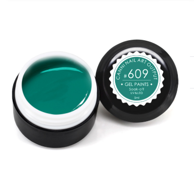 Гель-краска CANNI 5мл №609 нефритовая 
Гель-краска CANNI 5мл №609 нефритовая
