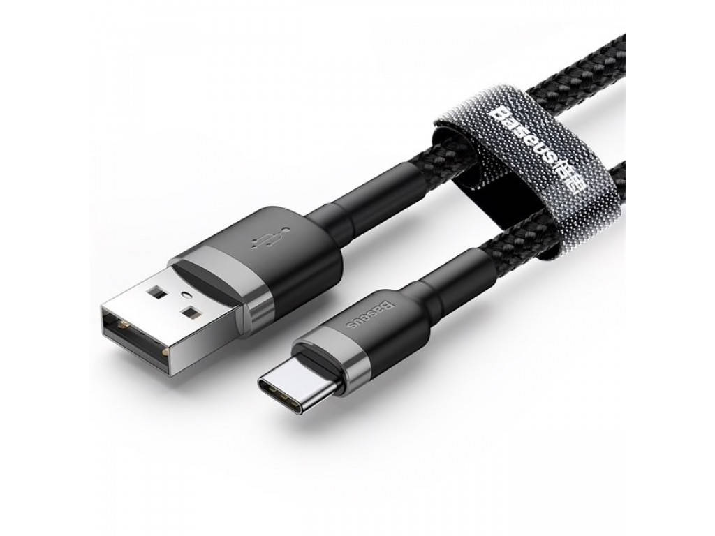 Кабель Baseus Cafule Cable USB - USB Type-C 100 cм /Gray&Black/ 3A Быстрая зарядка Quick Charge 3.0 CATKLF-EG1, Черный
Кабель Baseus Cafule Cable USB - USB Type-C 100 cм /Gray&Black/ 3A Быстрая зарядка Quick Charge 3.0 CATKLF-EG1, Черный